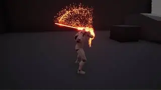 Unreal Engine 4 - NIAGARA - Sword Attack Animation & Particle Effects | Improvement v2 | Variation 1