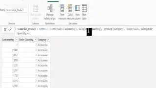 SUMMARIZE COLUMN FUNCTION