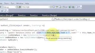 C# Tutorial 7  Edit Update a data from Database with button