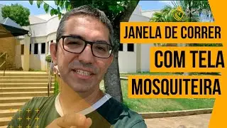 Tela Mosquiteira para janela de correr, VEJA como FUNCIONA