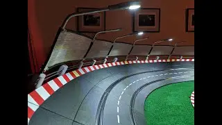 New Track Lighting, Guard Rail, and Catch Fence for Carrera Slot Car Track