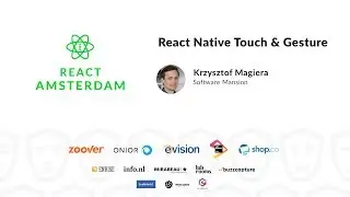 React Native Touch & Gesture - Krzysztof Magiera