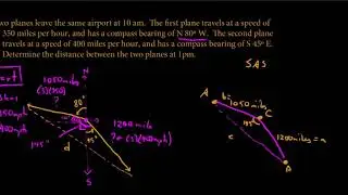 Law of Cosines, Navigation Problem