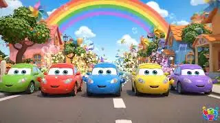 Cars rhyme 🚗🌈 | Learn Colors for Kids | Fun Nursery Rhymes