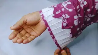 Simple Sleeves Design with printuks🪡🪡New and Stylish Sleeves #tutorial #sewing #sleevesdesign