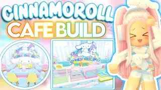 CUTE CINNAMOROLL FLOOR SPEED BUILD USING THE PROPS IN THE NEW UPDATE! ROBLOX My Hello Kitty Cafe