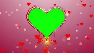 Green Screen Heart Photo frame video editing photography