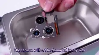 To remove phone black spots no need to repair the camera just By XZZ-08L Ultrasonic Cleaning Machine