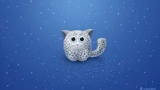 Snow leopard with aperture eyes