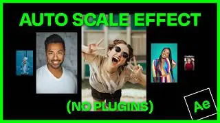 Auto Scale Layers as They Move to the Center - After Effects