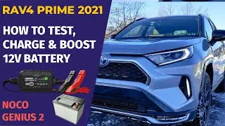 How to Test, Charge & Boost 12V battery - 2021 Toyota RAV4 Prime