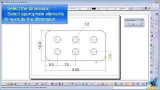 CATIA DRAFTING - Re-route Dimension