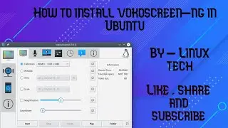 How to install Vokoscreen-ng in Ubuntu