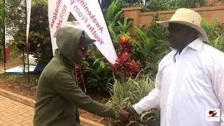 Museveni meets Kanye