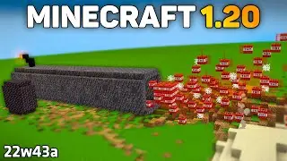 Snapshot 22w43a: REVOLUCE v TNT KANÓNECH