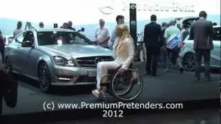 P52: wheelchair pretending with Melanie - at the car fair part3