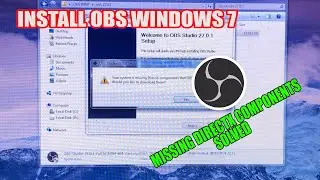 Install OBS WINDOWS 7 - DirectX Missing (SOLVED)