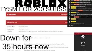 Going live until roblox is back up