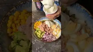 Protein salad for weight loss in 5 minutes 