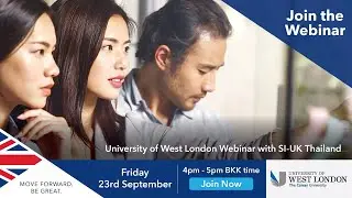 Webinar: Study in London at the University of West London