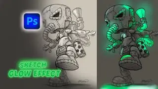 Sketch Glowing Effect In Adobe Photoshop 2022