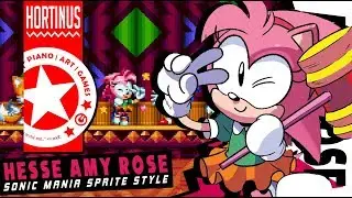 ✪ Spriting Hesse Amy Rose in MSPaint | Sonic Mania ✪