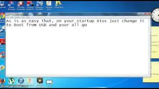 How to make a windows 7 bootable usb!