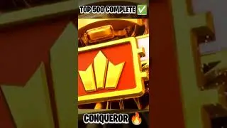 CONQUEROR 💪RANK PUSH IS NOT EASY GUYS 🥺 #shorts #bgmi #pubg #pubgmobile #conqueror #rankpush #top500