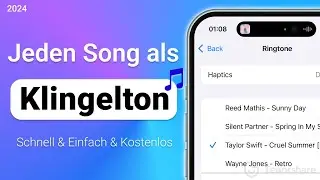 Jeden Song als iPhone Klingelton einstellen🔔🎶EINFACH & KOSTENLOS 2024 Tutorial