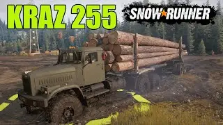 КРАЗ 255 -ДОСТАТЬ С БОЛОТА- SnowRunner