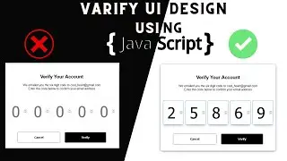 How to Make Verify OTP Ui desing | OTP-Verification UI Using JavaScript | JavaScript Project