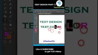 How to change text colour in Photoshop | Text Design part-2