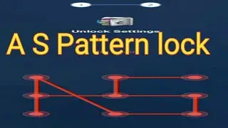 S And A pattern lock 🔐 AR screen lock video