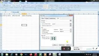 Rows to repeat on top in excel sheet