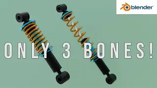 How to make a coilover - Blender