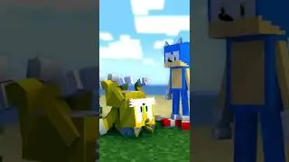 Spinning Tails Minecraft Edition #short #sonicthehedgehog #tails #youtubeshorts #minecraftshorts