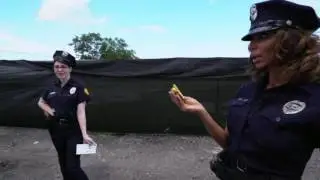 Two White Cops vs One Black Lucky Guy - with Lyla Lali & Norah Gold (movie 2016)