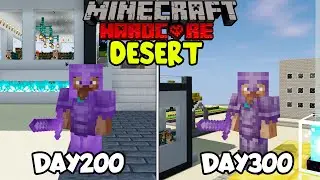 I Survived 300 Days in Desert Only World in Hardcore Minecraft (Hindi)
