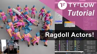 3ds Max +TyFlow TUTORIAL: Character Ragdolls +Scene Files!