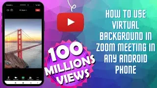 how to make virtual background in zoom meeting in any mobile phone.