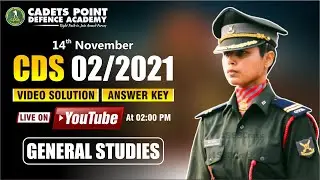 CDS -II 2021 GENERAL STUDIES - FULL ANSWER KEY & VIDEO SOLUTION 🌎100% AUTHENTIC SOLUTION🌎CUT OFF