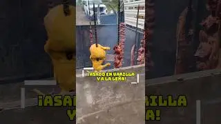 El asado en varilla 🥩 #agricultura #carne #borrego #agricultura #tierrafértil #campo #carneassada
