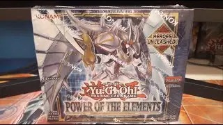 Opening the New Yugioh Power of the Elements Booster Set!