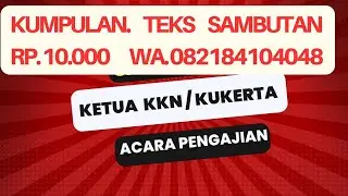 Sambutan Ketua KKN acara pengajian
