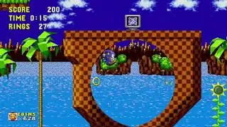 Sonic 1 (Origins) - Green Hill Act 1 Speedrun 