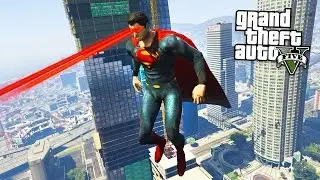 GÜÇLENDİRİLMİŞ SUPERMAN MOD l GTA 5 Mod Komik Anlar - OYUN SAFI