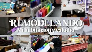 REMODELANDO MI HABITACIÓN Y ESTUDIO🙆‍♀️✨+ mini tour