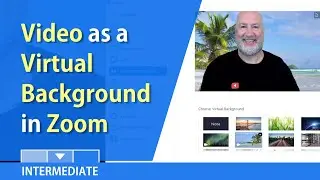 Zoom Video - Video as a Virtual background in meetings by Chris Menard