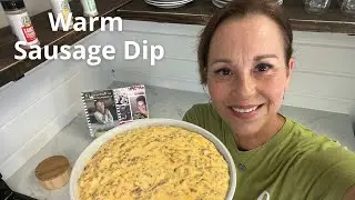 Make the best football party appetizer with the best sausage dip recipe | 4 ingredient party food