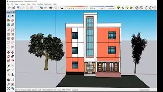 Sketchup house modeling BanglaTutorial /sketchup small house plan/sketchup online full course
